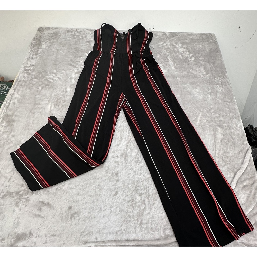 Express Jumper Women's Size Medium Black & Red Sleeveless Wide Leg Brand New NWT